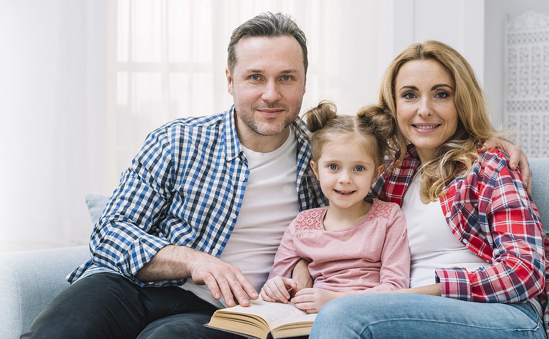 A couple reviewing mortgage options at home